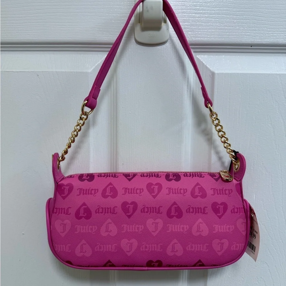 NWT Juicy Couture “Girls Just Wanna Have Fun” Pink Shoulder Bag